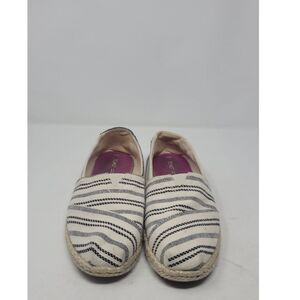 TOMS Womens Beige Goring Alpargata Round Toe Slip On Espadrille Shoes